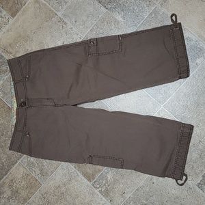 Levi's Khaki Cargo Cropped Pants